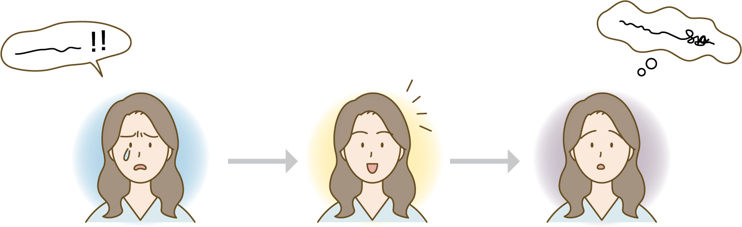 夫の不倫で悩む気持ちを友人や親しい人に話した女性